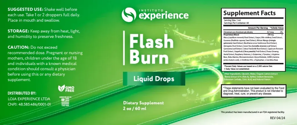 Flash Burn Product Information